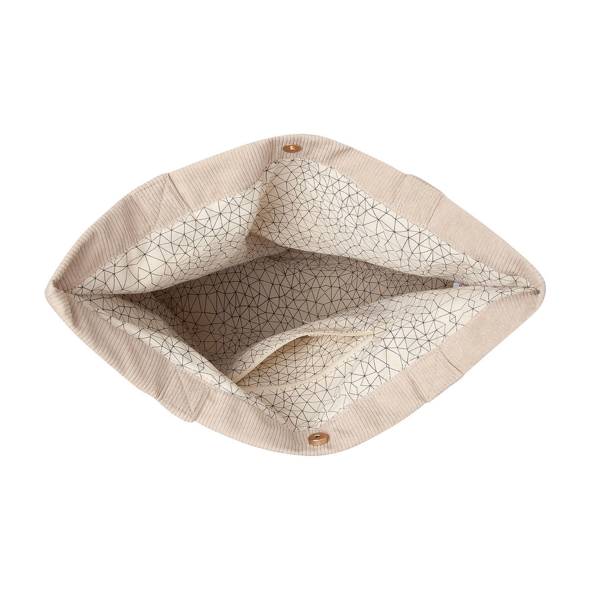TORBA ZA PREVIJANJE    - boje pijeska/bež, Basics, tekstil (45/37/15cm)