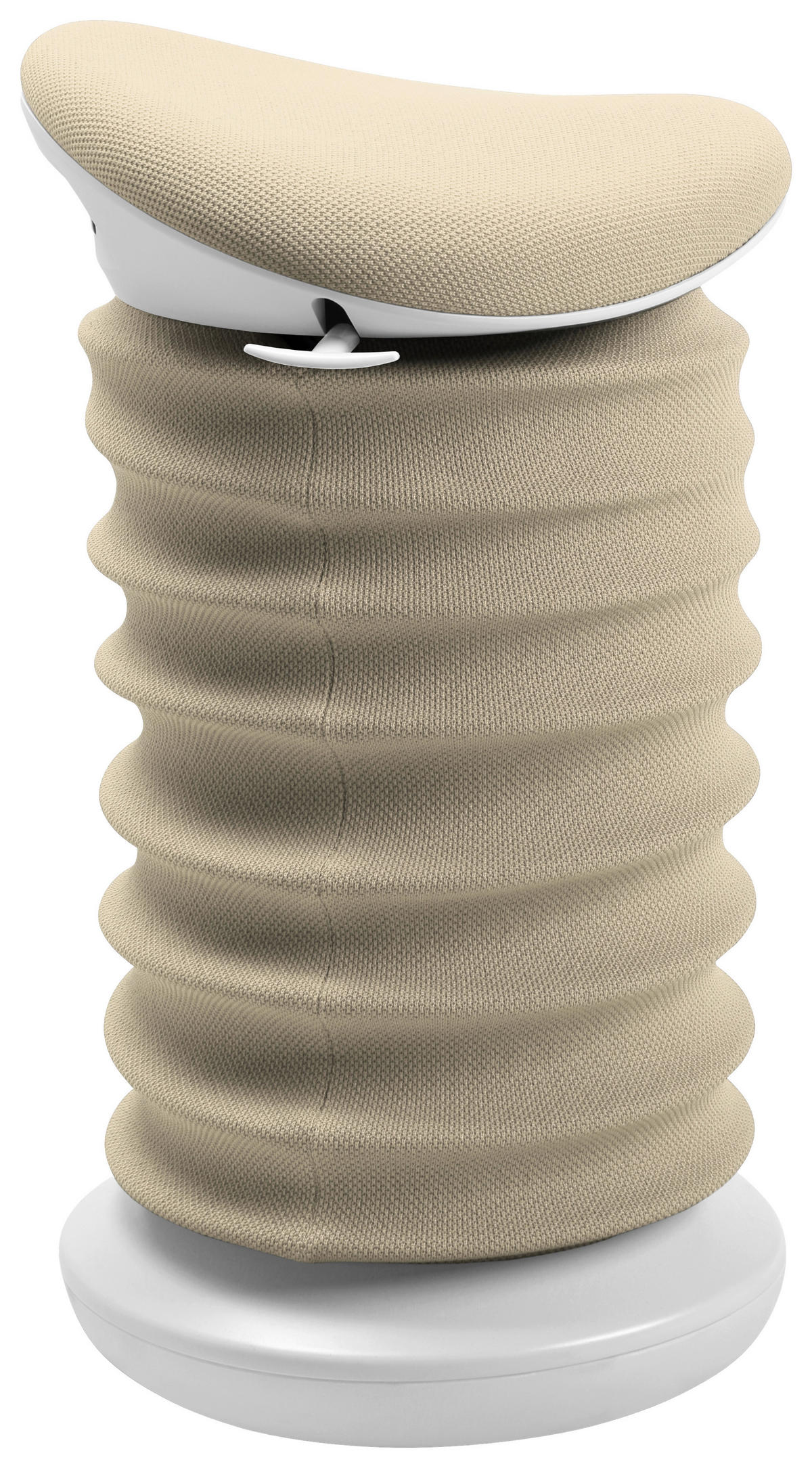 BÜROHOCKER 37,5/53-64/36 cm  - Goldfarben/Weiß, Design, Kunststoff/Textil (37,5/53-64/36cm) - Topstar