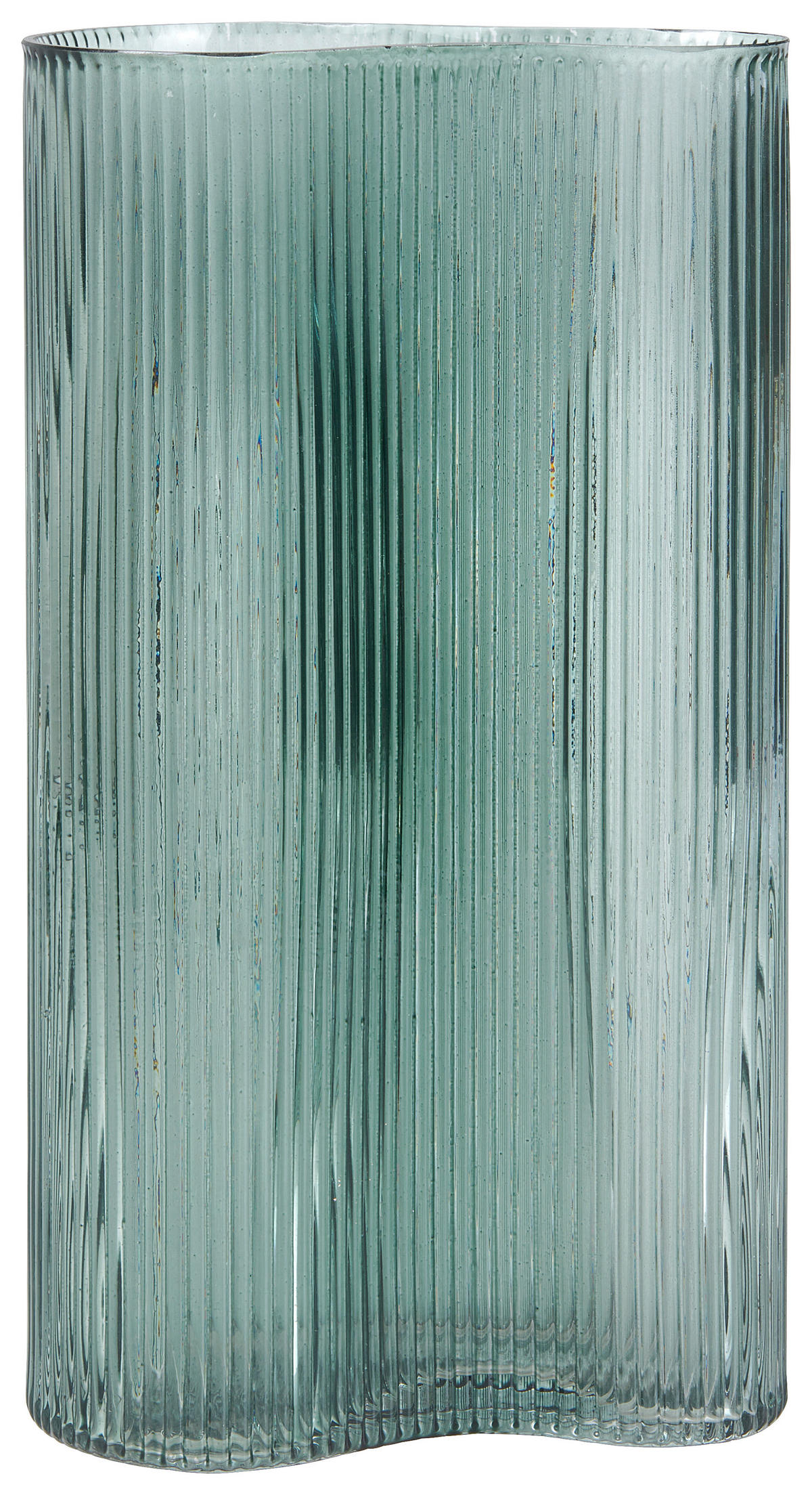 VÁZA 29.5 cm  - zöld, Natur, Üveg (16/29,5/10cm) - Ambia Home