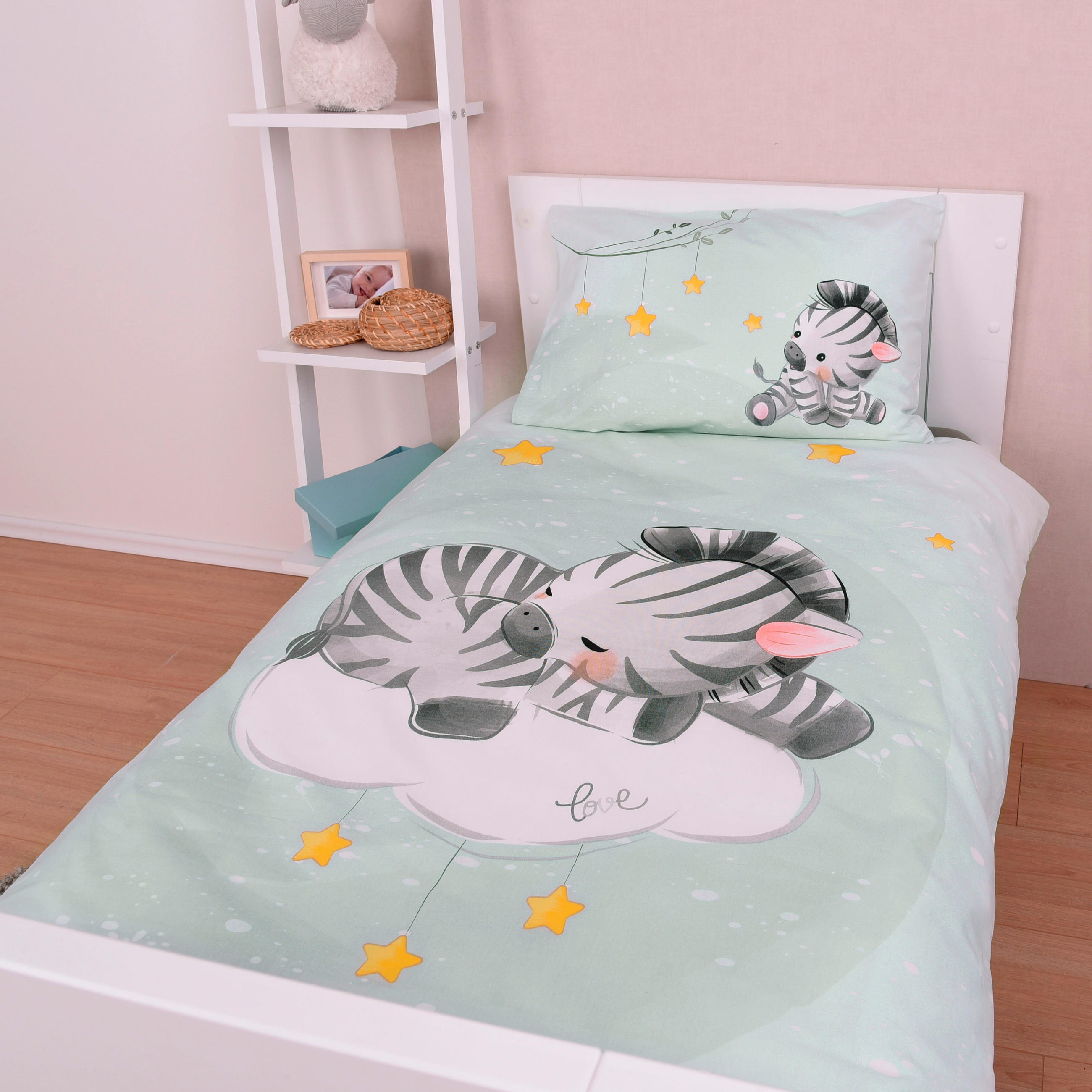 BABYBETTWÄSCHE 100/135 cm  - Mintgrün, Basics, Textil (100/135cm) - Herding