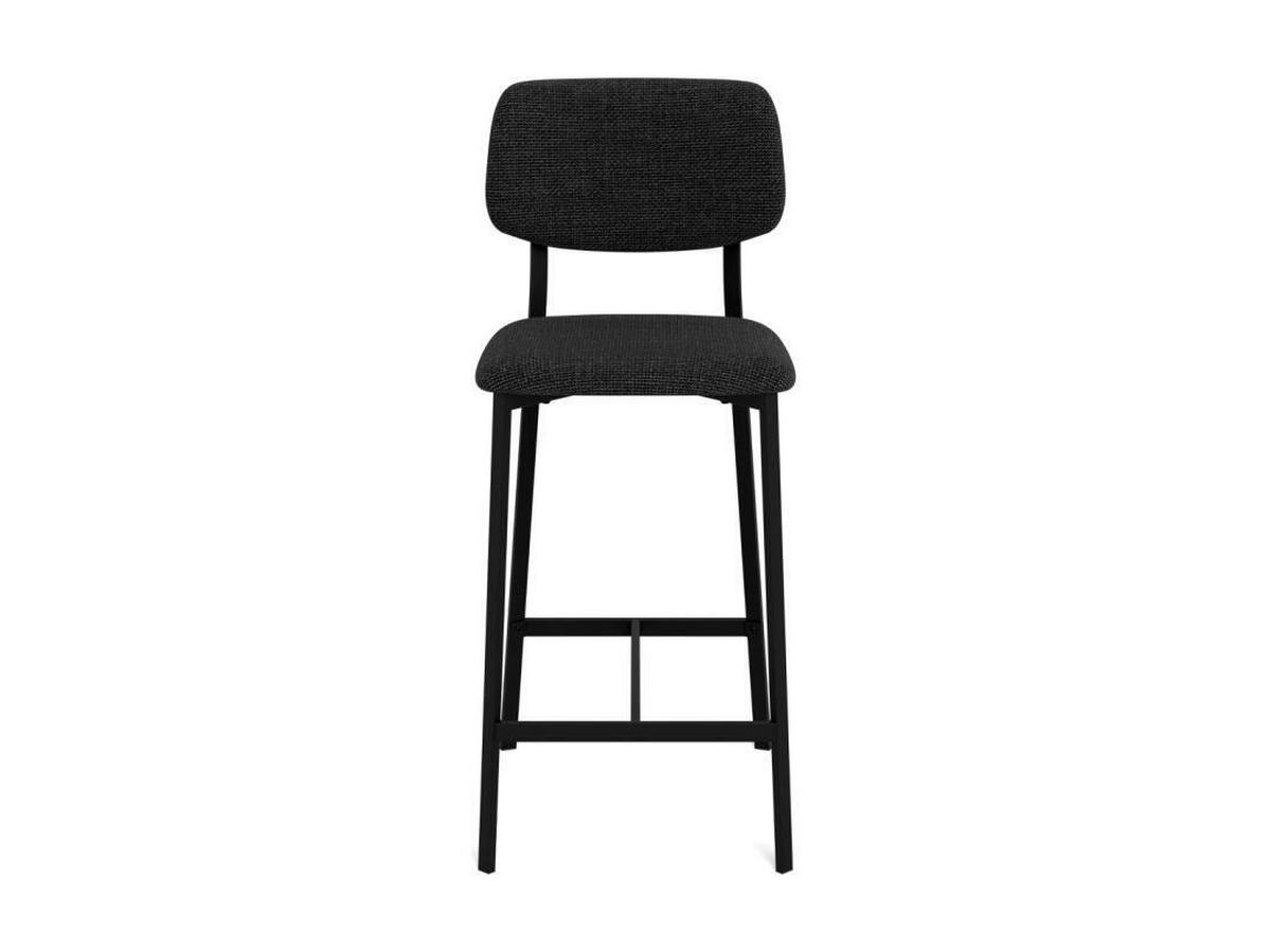 BARHOCKER in Grau  - Schwarz/Grau, KONVENTIONELL, Textil/Metall (40/98/48cm) - MID.YOU