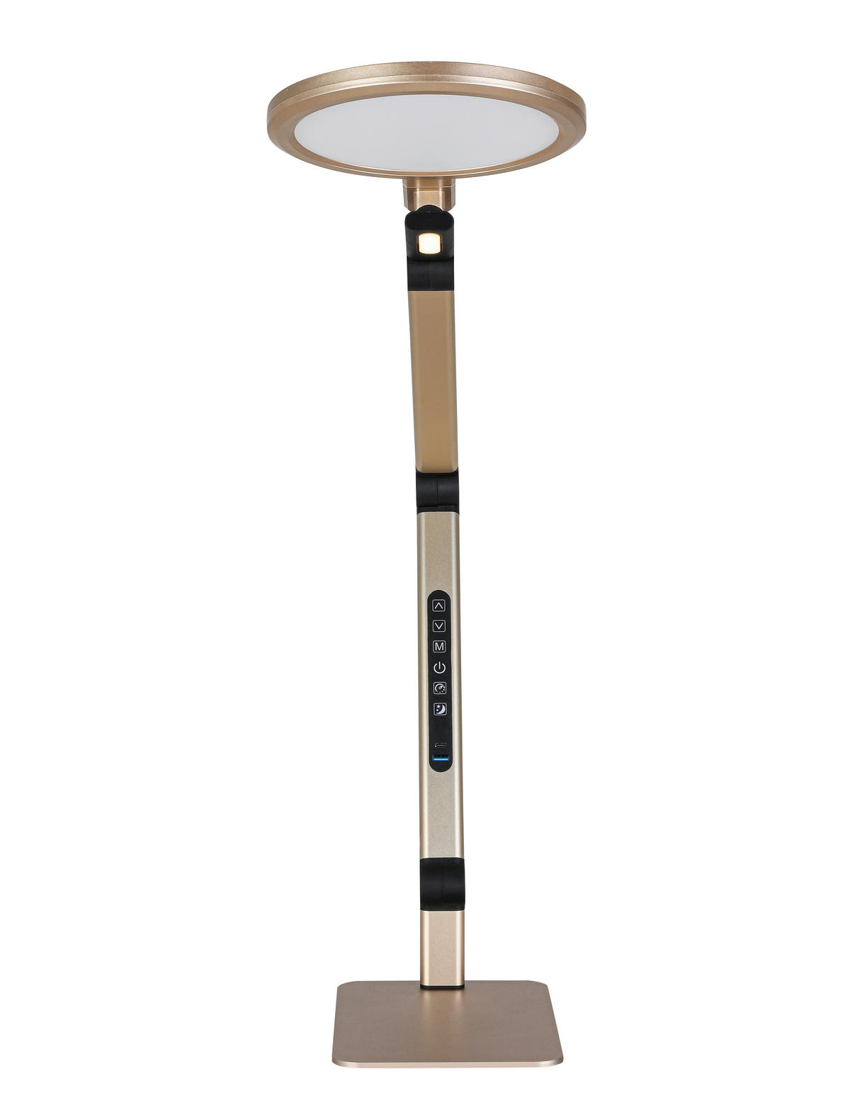 LED-SKRIVBORDSLAMPA 98/20/22,5 cm   - vit/champagne, Design, metall/plast (98/20/22,5cm) - Novel