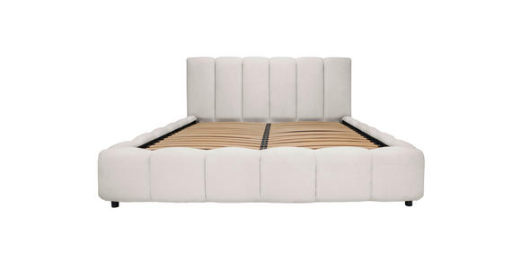 POLSTERBETT Lattenrost, Bettkasten Creme 180/200 cm  - Creme/Schwarz, KONVENTIONELL, Holz/Kunststoff (180/200cm) - Carryhome