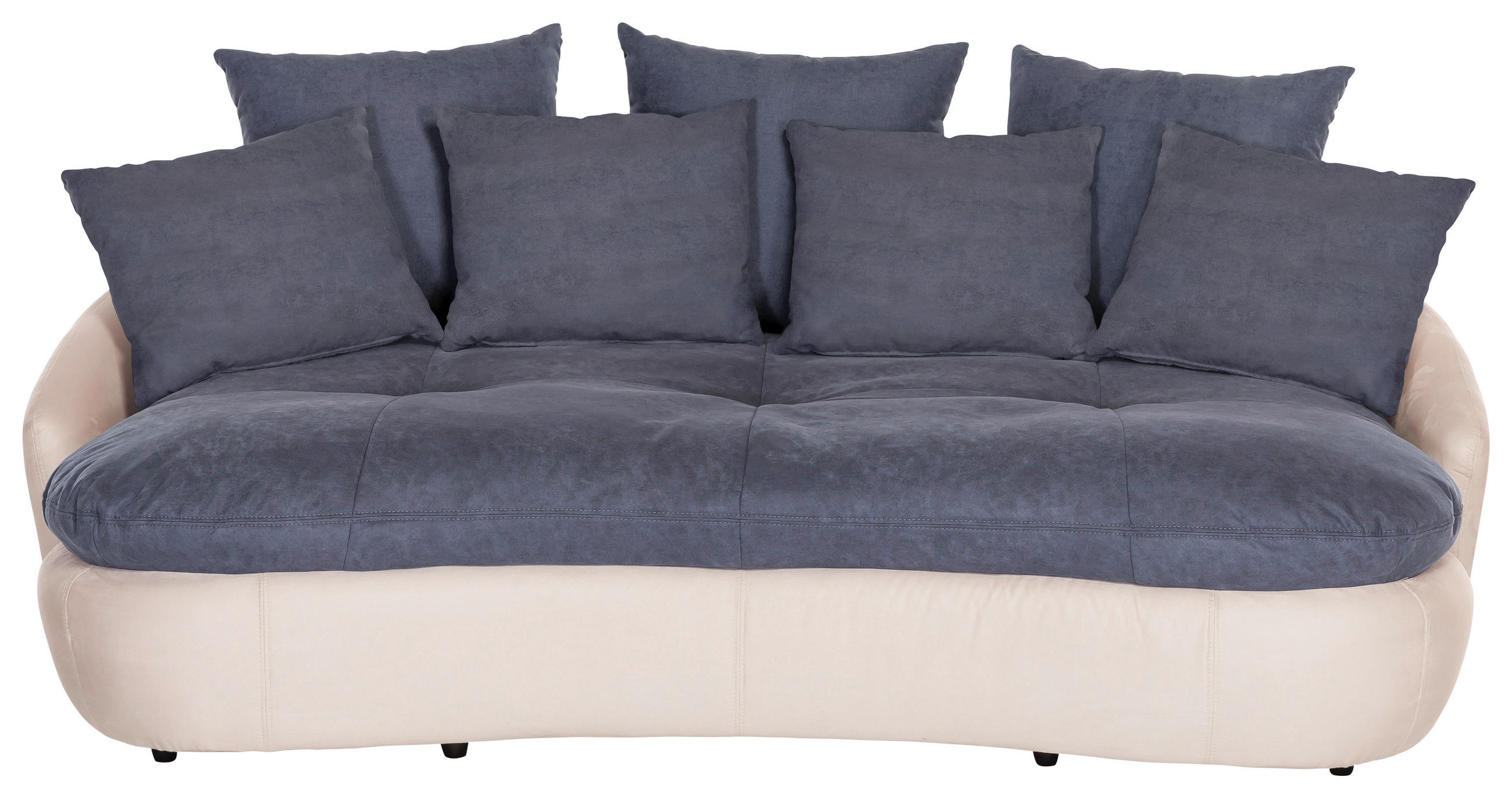 VELIKA ZOFA,  barve petroleja tekstil  - barve petroleja/črna, Basics, umetna masa/tekstil (238/80/143cm) - Welnova