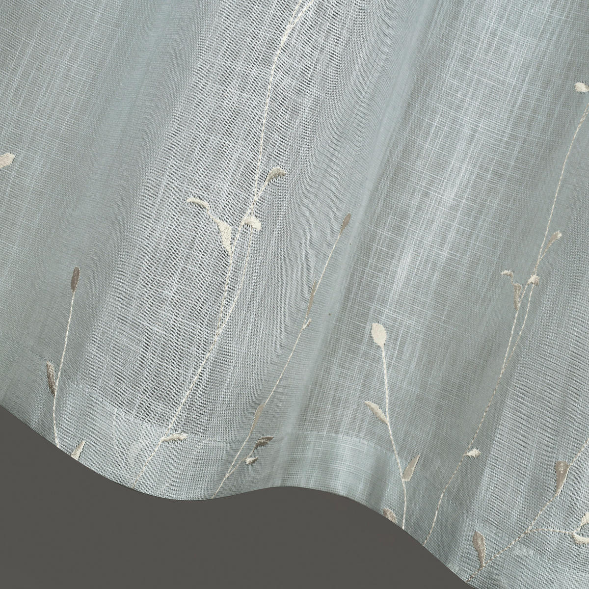 KURZGARDINE   150/50 cm   - Grau, Basics, Textil (150/50cm)