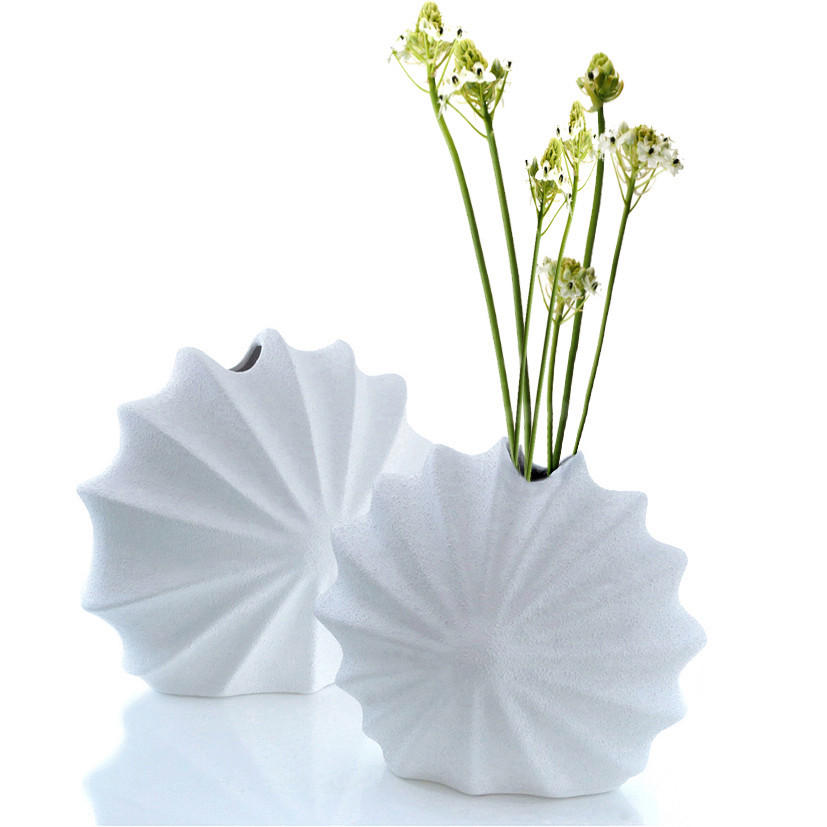 VASE 24 cm  - Weiß, Basics, Keramik (24cm)