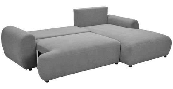 ECKSOFA Dunkelgrau Webstoff  - Dunkelgrau/Schwarz, MODERN, Kunststoff/Textil (265/175cm) - Carryhome