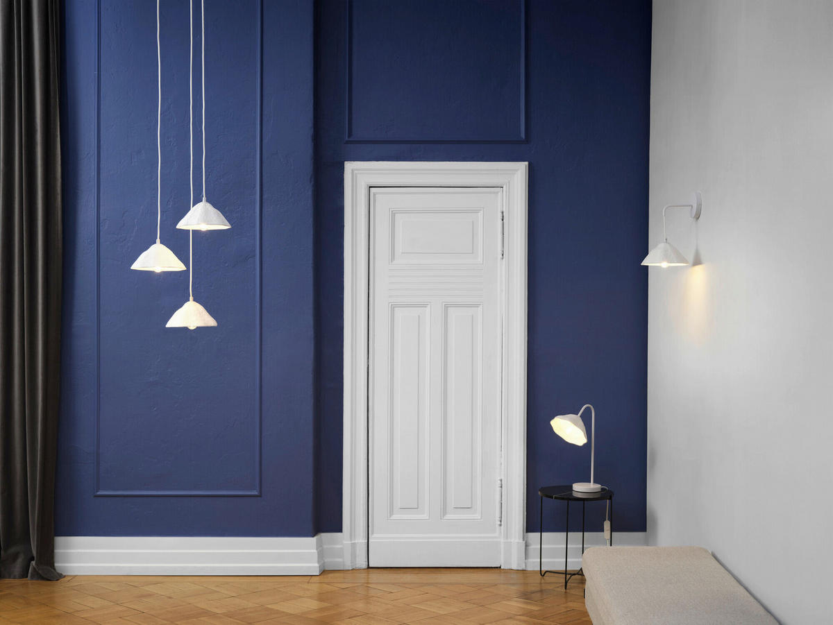 HÄNGELEUCHTE 43,7/156,2 cm  - Weiß, Design, Papier/Metall (43,7/156,2cm) - Osram