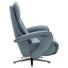 RELAXSESSEL in Leder Blau - Chromfarben/Blau, Design, Leder/Metall (77/108/87cm) - Valdera RELAXSESSEL in Leder Blau - Chromfarben/Blau, Design, Leder/Metall (77/108/87cm) - Valdera