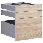 SCHUBLADENSET 45,3/50,3/46,8 cm   - Eichefarben, KONVENTIONELL, Holzwerkstoff (45,3/50,3/46,8cm) - Hom`in