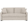 SCHLAFSOFA Webstoff Greige  - Greige/Schwarz, Design, Kunststoff/Textil (186/83/100cm) - Xora