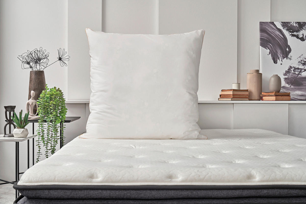 KOPFKISSEN        80/80/20 cm  - Weiß, Basics, Textil (80/80/20cm) - Yatas