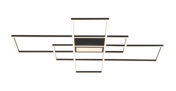 LED-DECKENLEUCHTE 100/75/7 cm - Schwarz, Basics, Kunststoff/Metall (100/75/7cm) - Novel