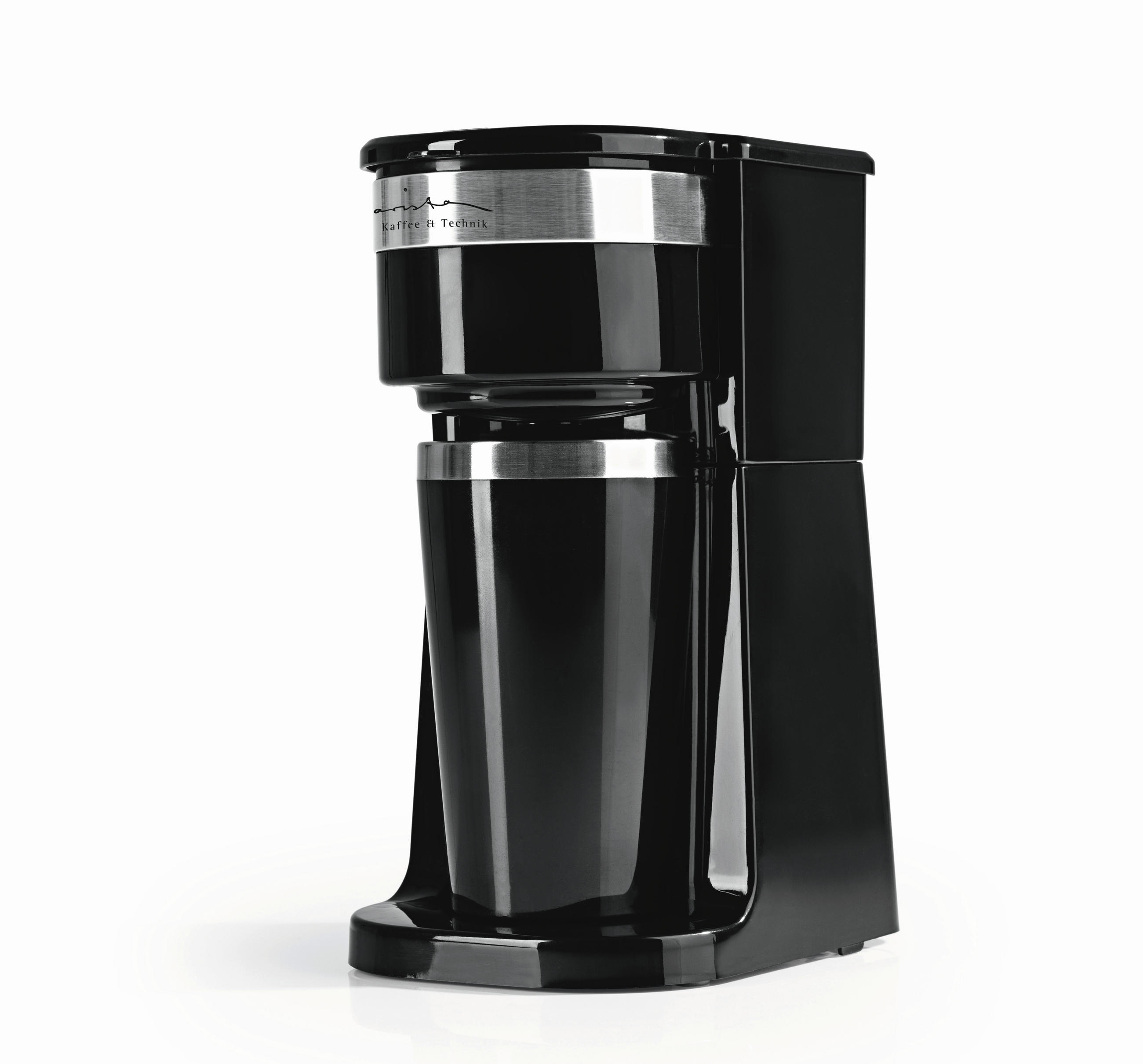 FILTERKAFFEEMASCHINE  - Silberfarben/Schwarz, Basics, Kunststoff/Metall (17,5/12,5/24,5cm)