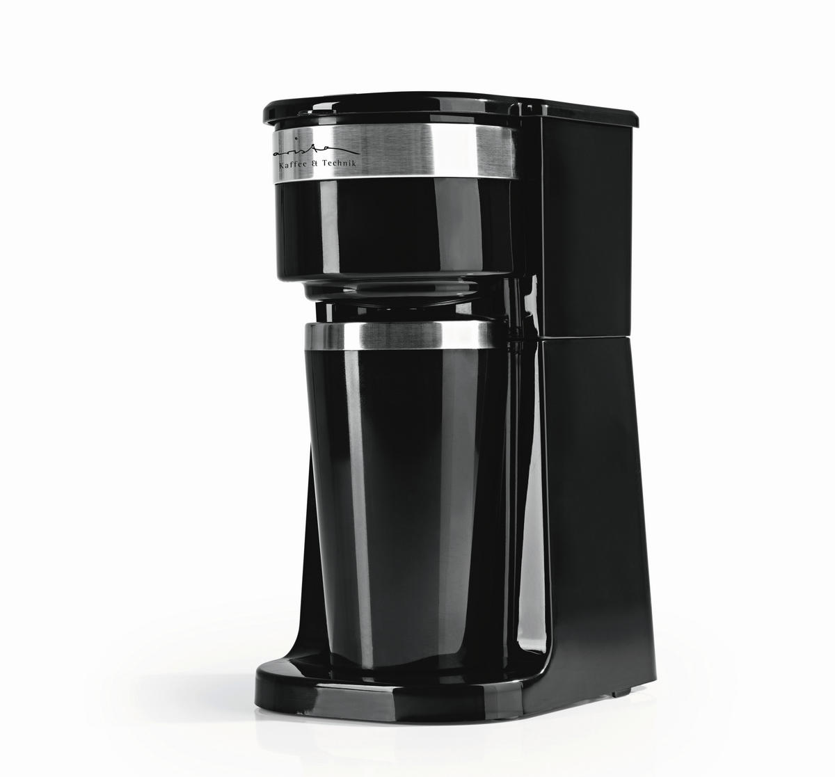 FILTERKAFFEEMASCHINE  - Silberfarben/Schwarz, Basics, Kunststoff/Metall (17,5/12,5/24,5cm)