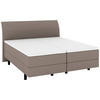 BOXSPRINGBETT 180/200 cm  in Hellbraun  - Hellbraun/Schwarz, KONVENTIONELL, Kunststoff/Textil (180/200cm) - Musterring