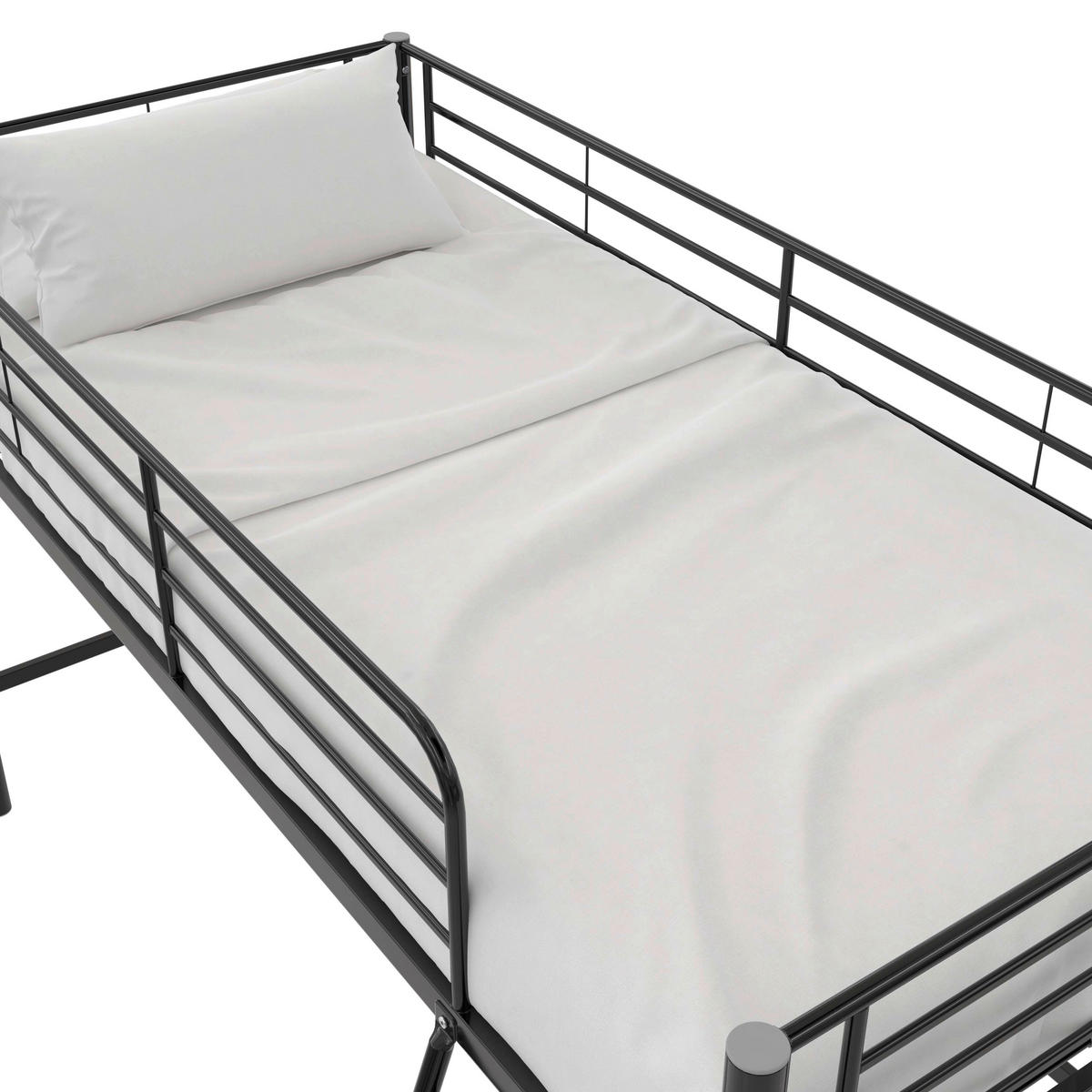 HOCHBETT  in Schwarz, Lattenrost  - Schwarz, Design, Metall (207/129/130cm) - MID.YOU