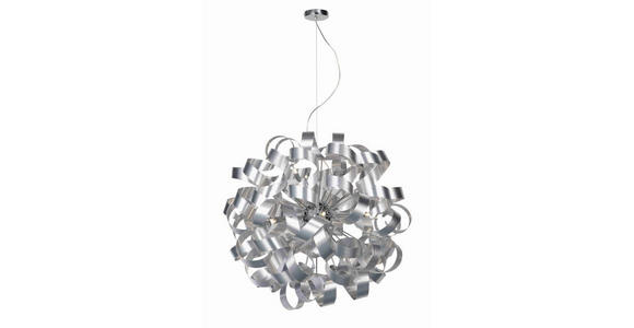 LED-HÄNGELEUCHTE 95/340 cm - Alufarben, Design, Metall (95/340cm) - Ambiente