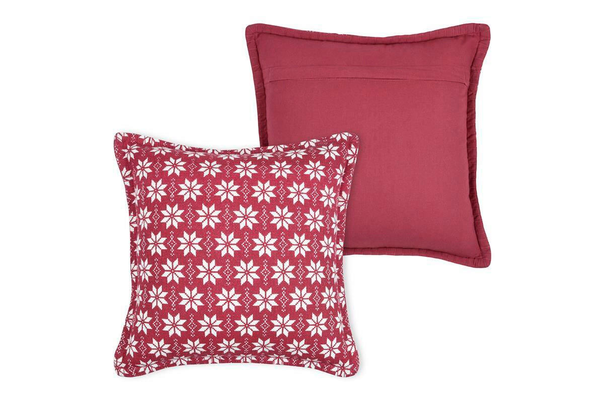OKRASNA BLAZINA  VALGENIS   40/40 cm          - rdeča/bela, Design, tekstil (40/40cm) - X-Mas