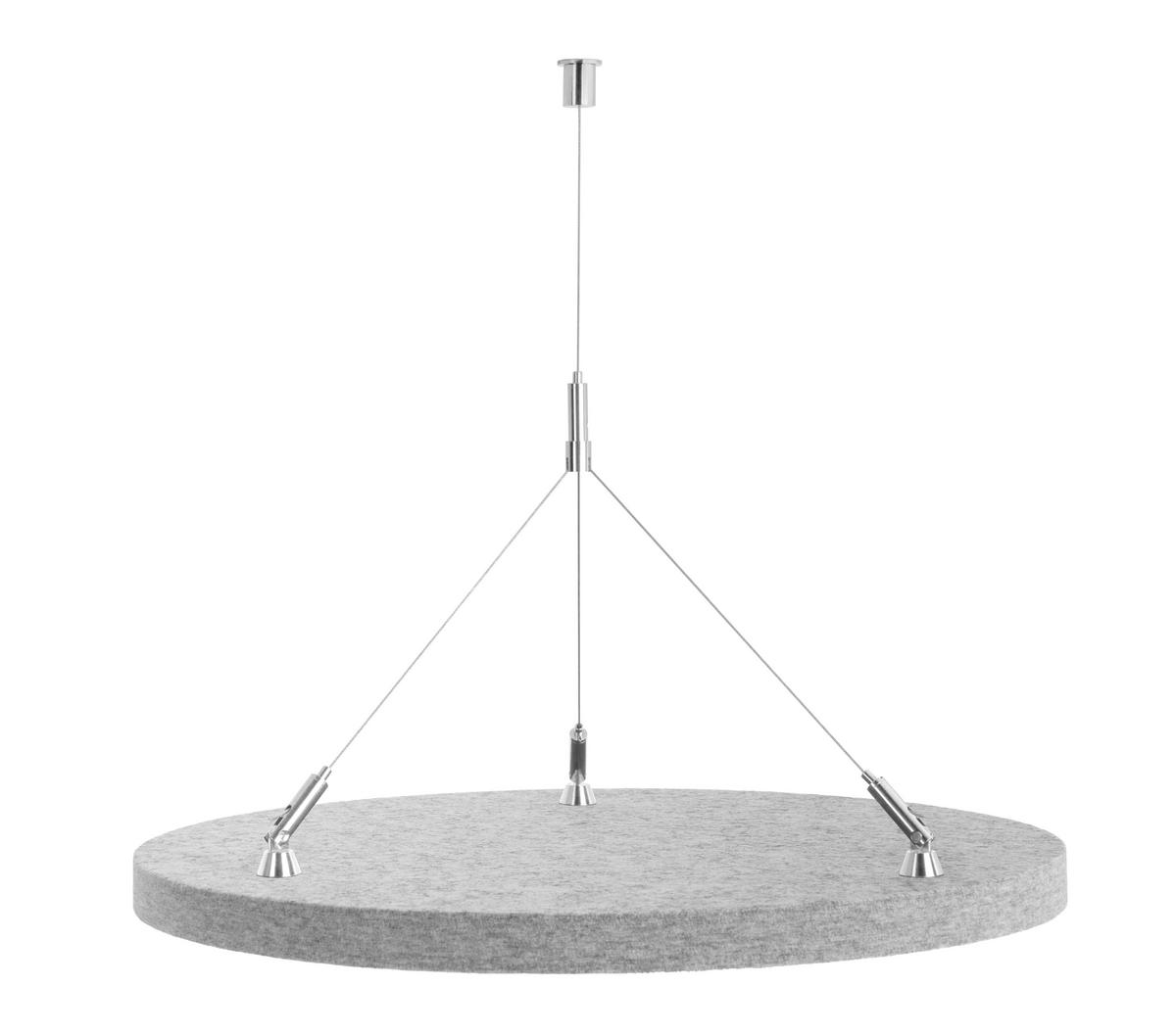 AKUSTIKPANEEL  - Hellgrau, Basics, Kunststoff (45/2,4cm)