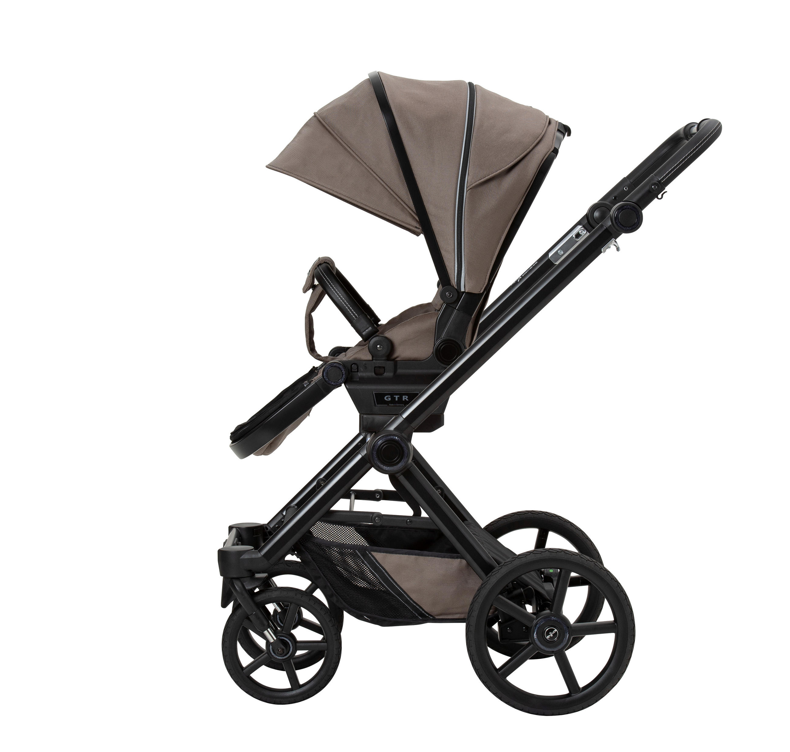 KINDERWAGENSET  Ivy GTR Outdoor  Toffee  - Schwarz/Cappuccino, Basics, Textil (58/116/96cm) - Hartan