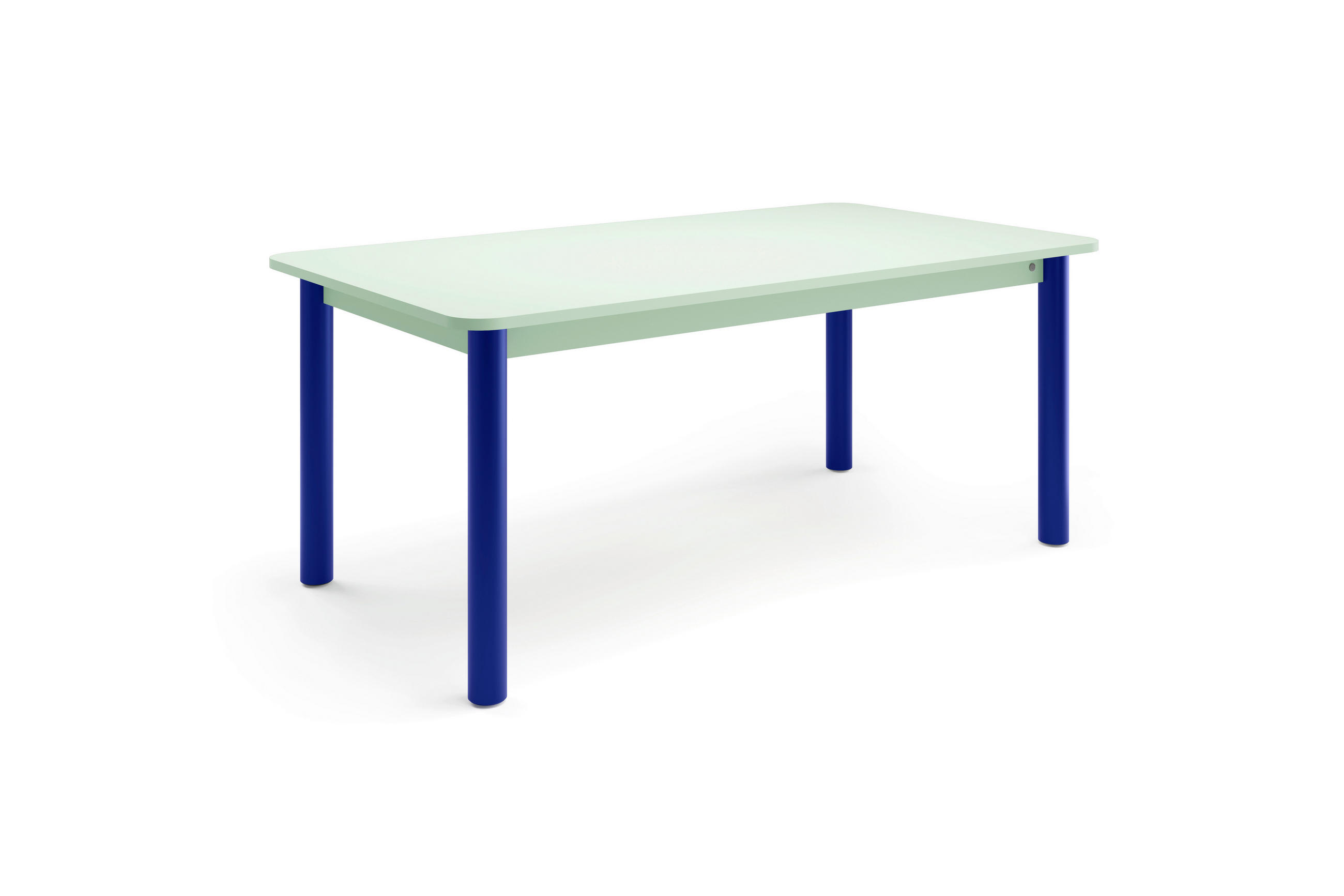 ESSTISCH in Metall, Holzwerkstoff 180/100/76 cm   - Blau/Salbeigrün, Natur, Holzwerkstoff/Metall (180/100/76cm) - Tom Tailor