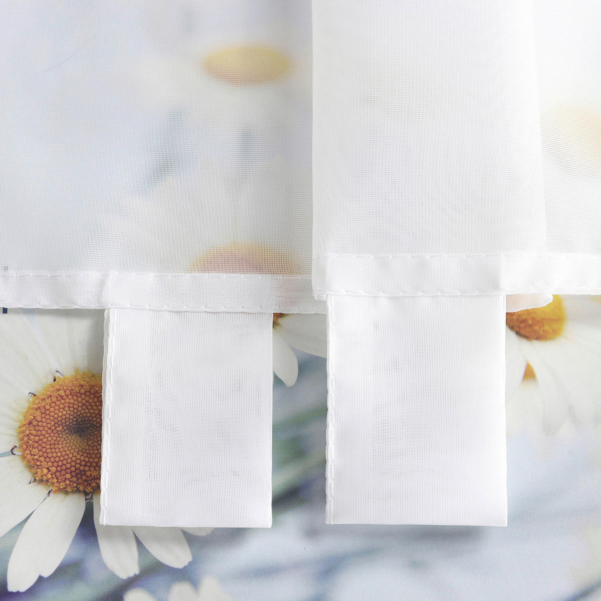 KURZGARDINE   120/60 cm   - Weiß Hochglanz, Basics, Textil (120/60cm) - Joyswahl