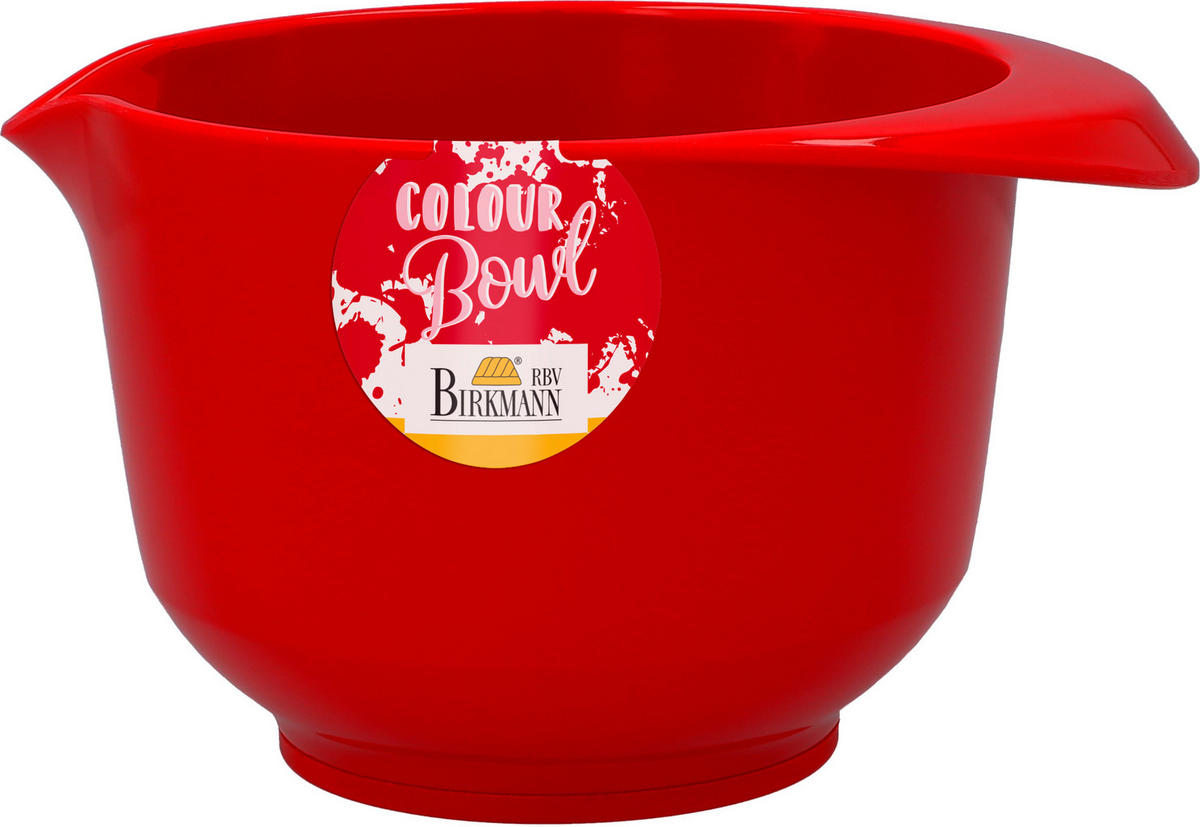 RÜHRSCHÜSSEL - Rot, Basics, Kunststoff (16,5/9,5/12,8cm) - Birkmann