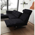 ECKSOFA  in Flachgewebe Schwarz  176-217/279-327 cm  - Schwarz, Design, Textil/Metall (176-217/279-327cm) - Dieter Knoll