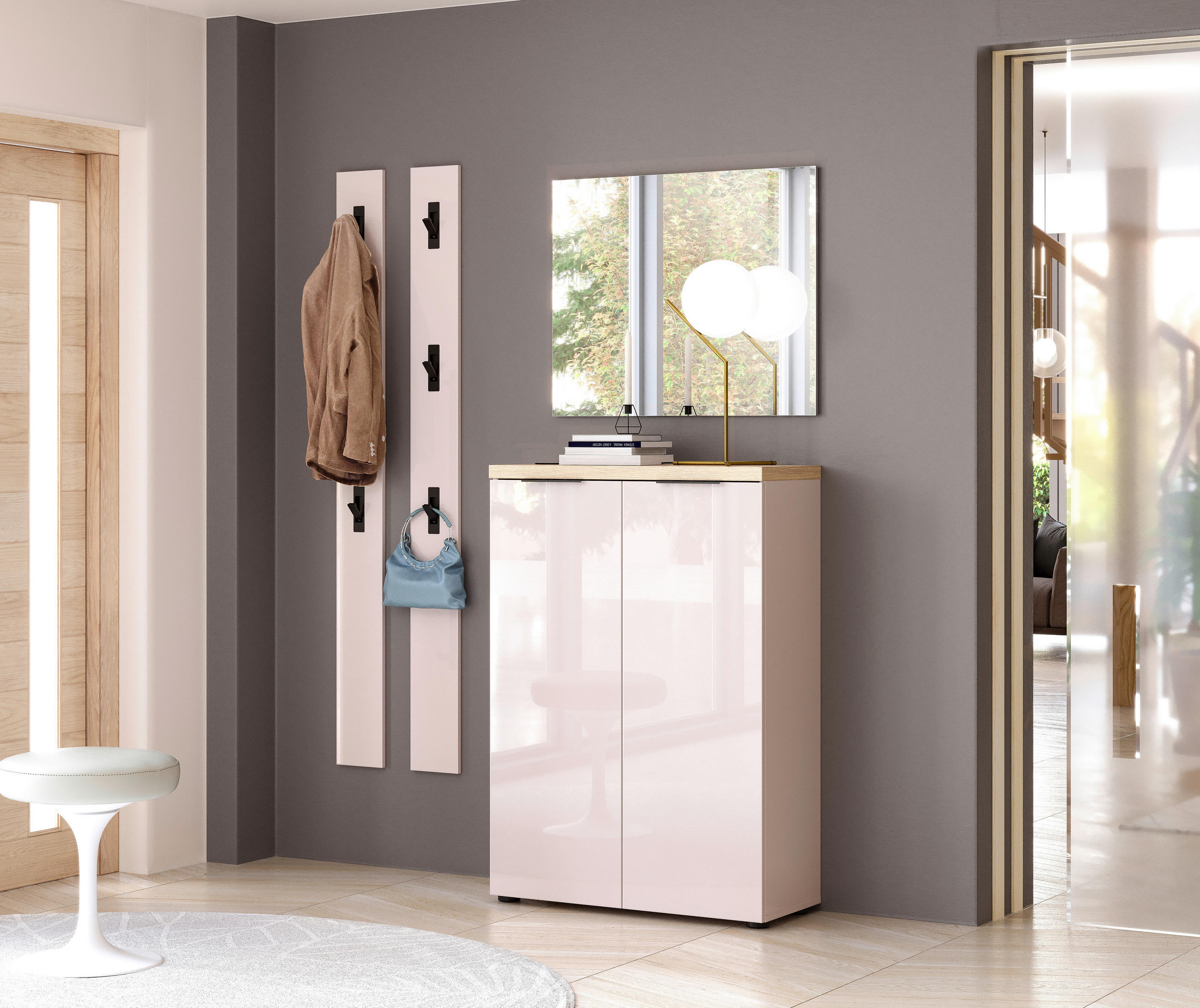 GARDEROBENPANEEL  in 16/170/2 cm  - Kaschmir, Design, Holzwerkstoff (16/170/2cm) - Xora