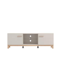 KOMODA POD TELEVIZI, kašmírová, dub artisan, 154/41,5/50,5 cm - kašmírová/dub artisan, Basics, kompozitní dřevo/sklo (154/41,5/50,5cm) - Hom`in