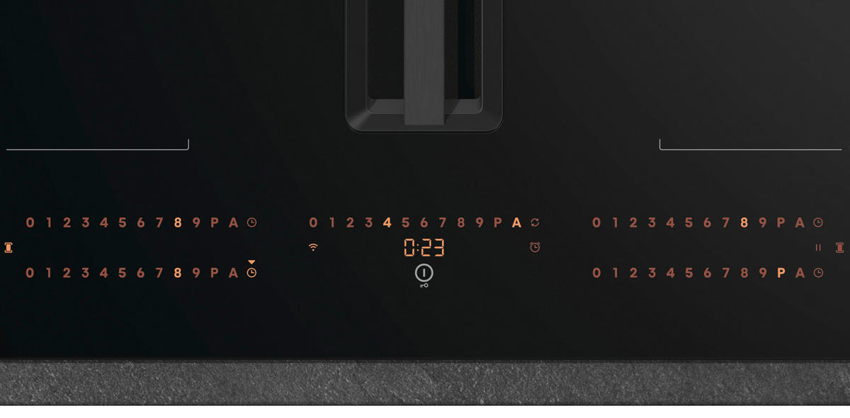 KOCHFELD-DUNSTABZUG-KOMBI HEH8443BSCWF  - Schwarz, Basics, Glas/Metall (83/23,3/52cm) - Hisense