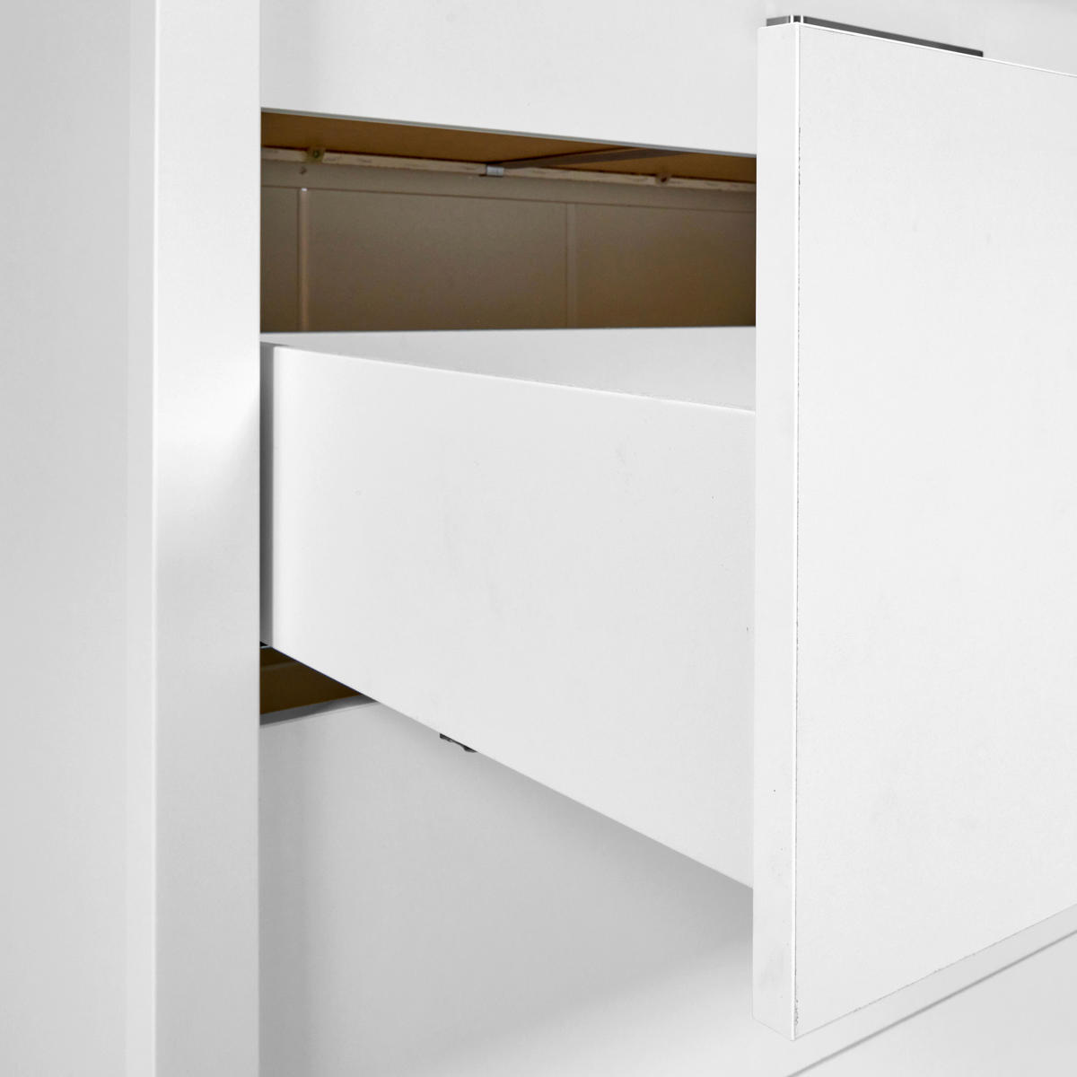 VITRINA 80/205/45 cm   - bijela/srebrne boje, Romantično / ladanjski, staklo/drvni materijal (80/205/45cm)