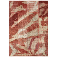 ORIENTALISK MATTA 120/180 cm Splash Red Mix  - röd, Trend, textil (120/180cm) - Cazaris