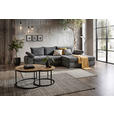ECKSOFA in Flachgewebe Grau  294/173 cm  - Chromfarben/Weiß, Design, Kunststoff/Textil (294/173cm) - Carryhome