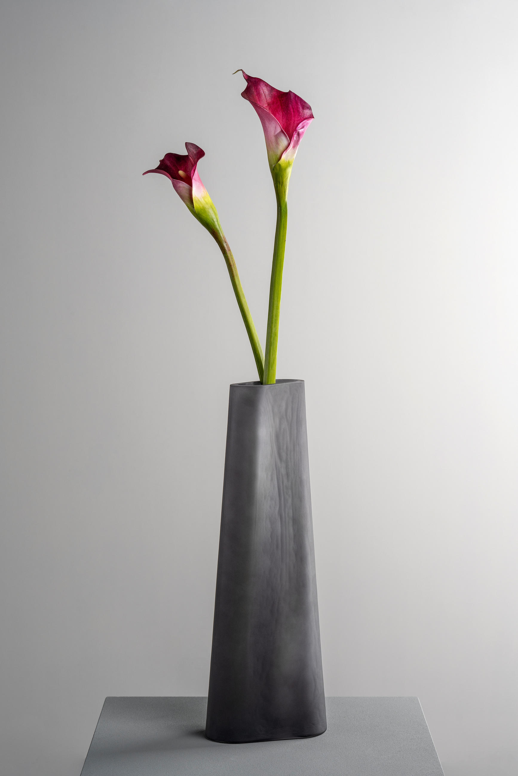 VASE TURNO  - Grau, Basics, Glas (12/34/9,5cm) - Leonardo
