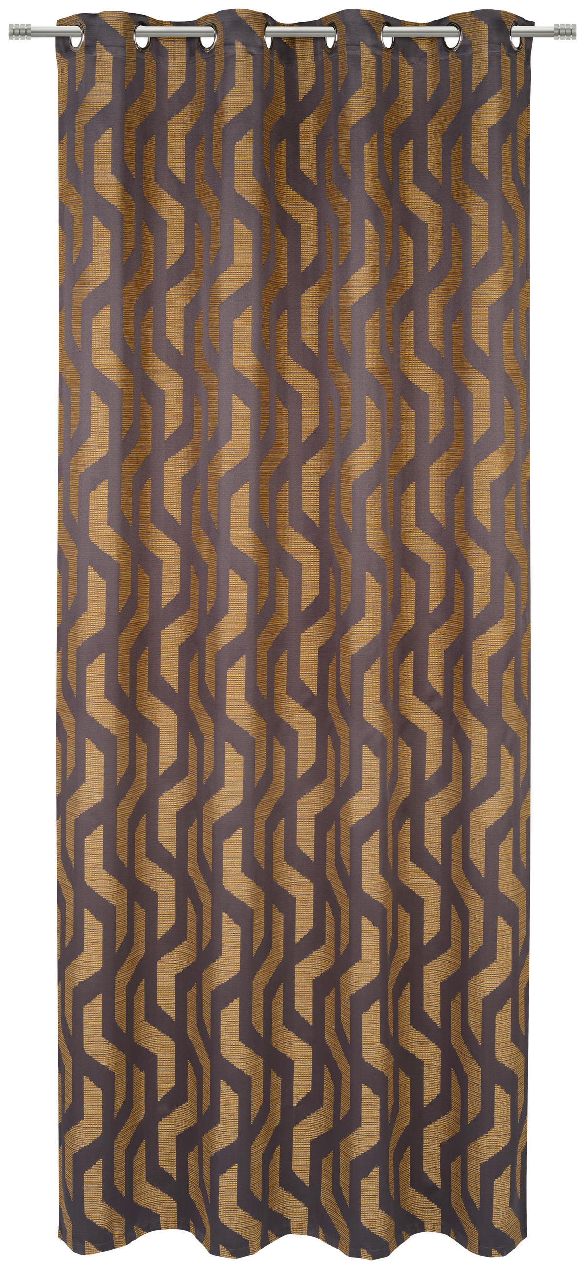 ÖSENVORHANG blickdicht  - Gelb, Design, Textil (140/260cm) - Dieter Knoll