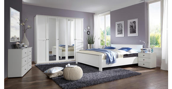 KLEIDERSCHRANK in Weiß - Schwarz/Weiß, KONVENTIONELL, Glas/Holzwerkstoff (225/210/58cm) - Carryhome