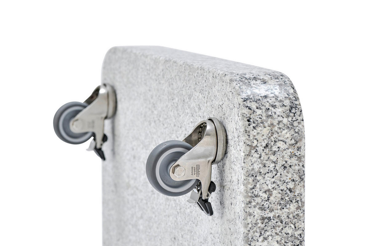 MÖBELROLLEN - Edelstahlfarben, Basics, Metall (5/7cm) - Glatz