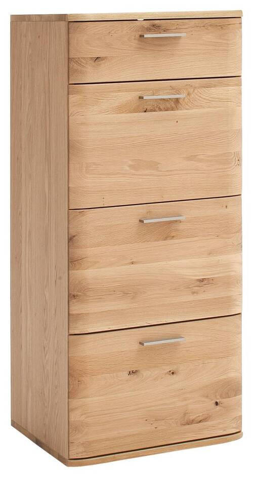 KOMMODE in 50/118/44 cm - Eichefarben/Nickelfarben, Natur, Holz/Holzwerkstoff (50/118/44cm)