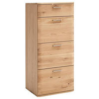 KOMMODE  in 50/118/44 cm  - Eichefarben/Nickelfarben, Natur, Holz/Holzwerkstoff (50/118/44cm)