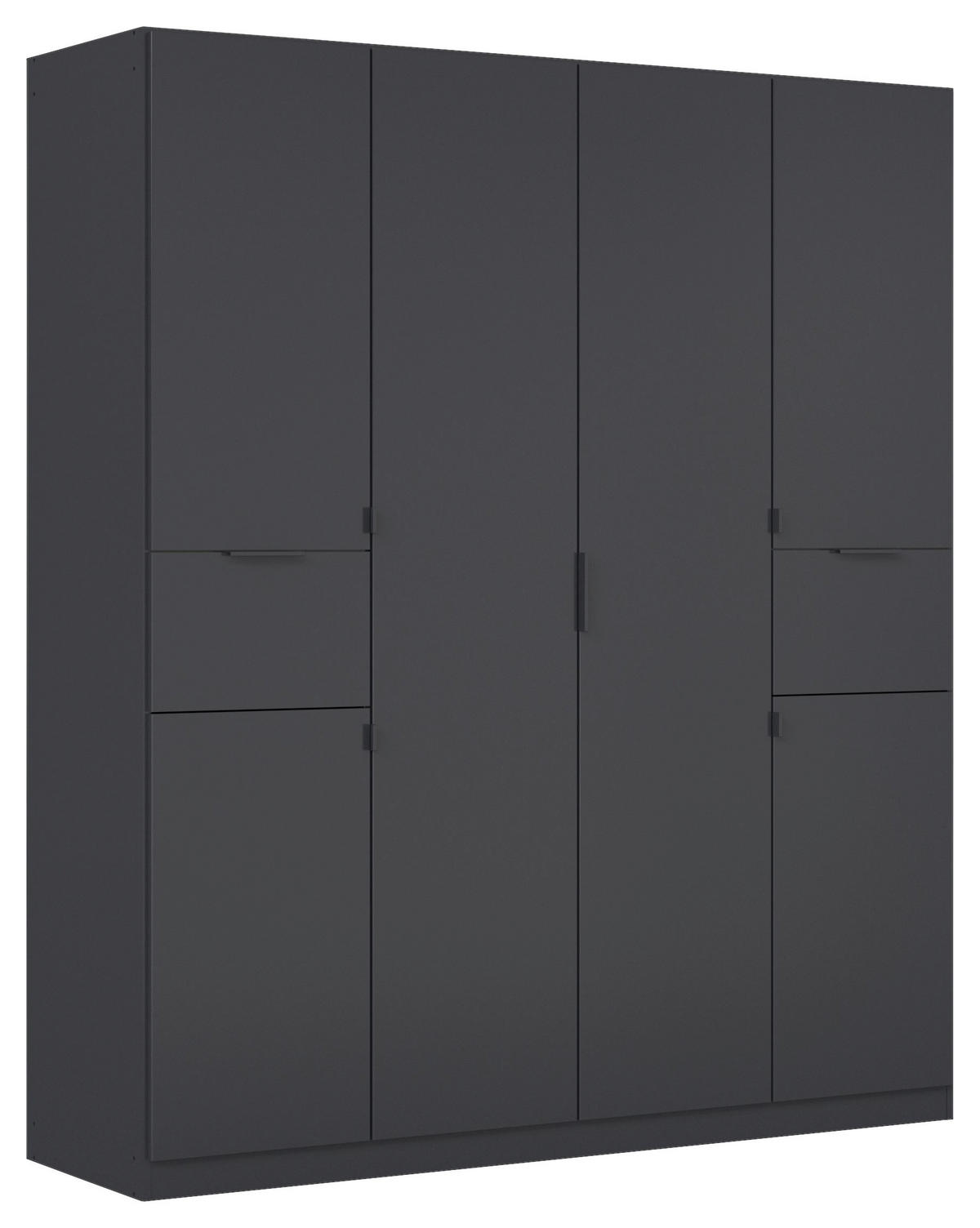 DREHTÜRENSCHRANK 181/210/54 cm,  in Grau, 6-türig  - Grau, MODERN, Holzwerkstoff/Metall (181/210/54cm) - Rauch Möbel