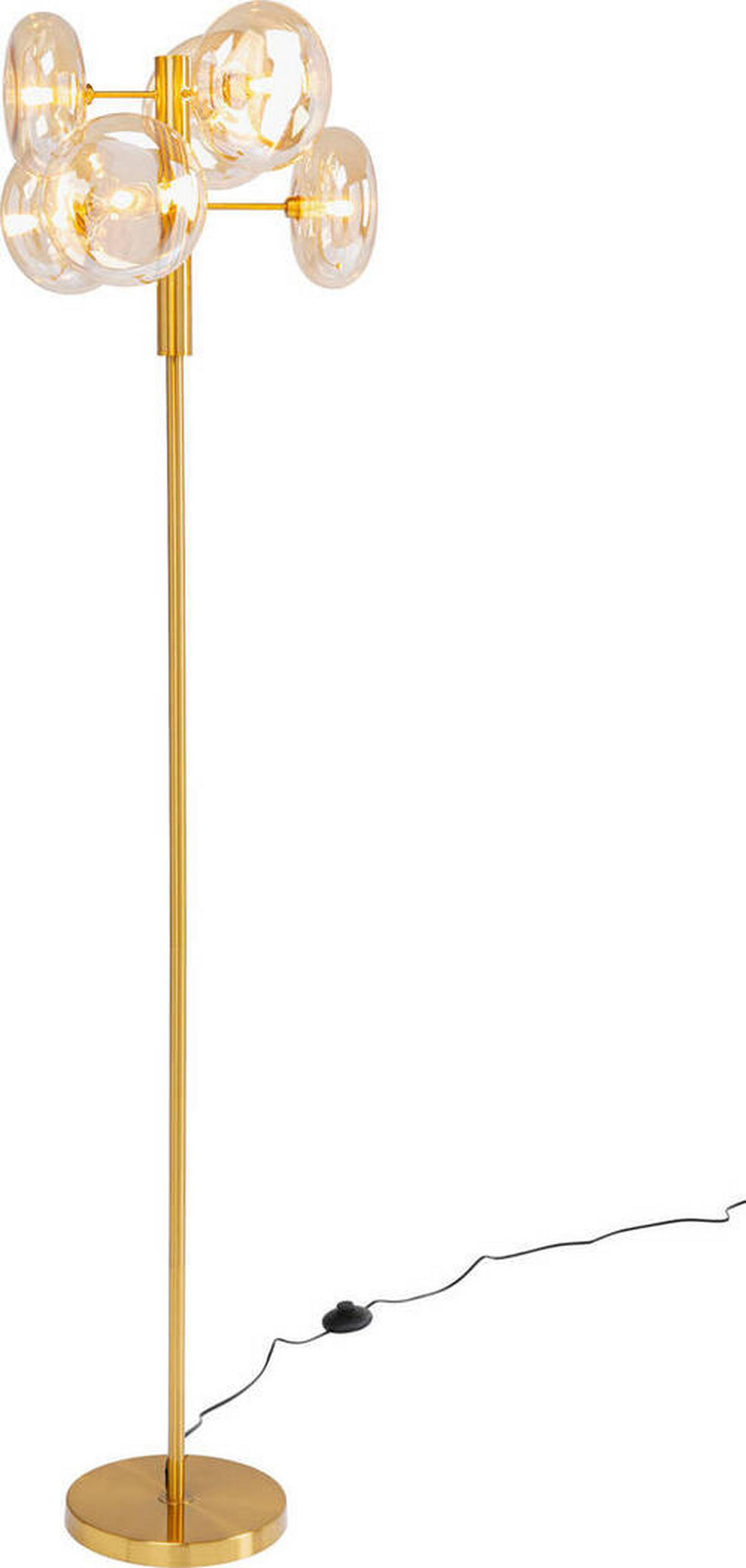 STEHLEUCHTE  43/163/43 cm   - Bronzefarben, MODERN, Glas/Metall (43/163/43cm) - Kare-Design