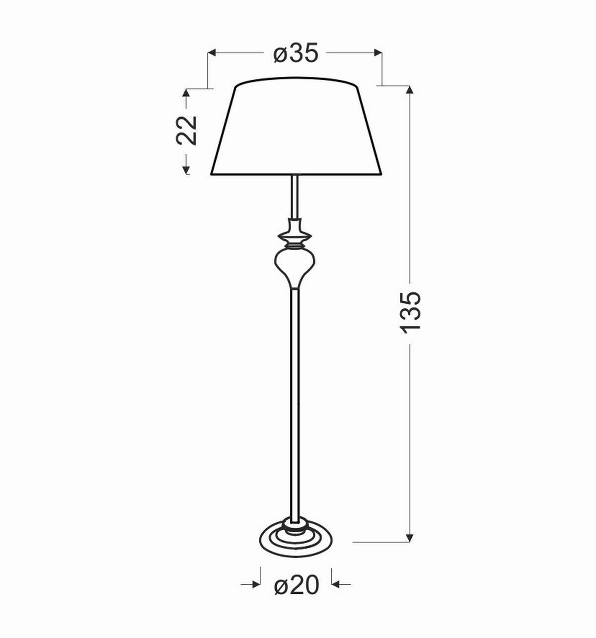 STEHLEUCHTE 35/35/135 cm   - Silberfarben, Design, Metall (35/35/135cm)