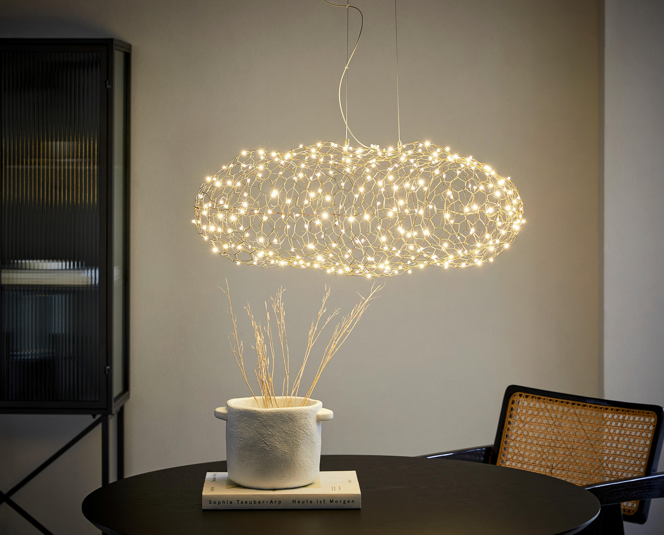 LED-HÄNGELEUCHTE Hayden 76/40/147 cm   - Goldfarben, Trend, Metall (76/40/147cm) - By Rydéns