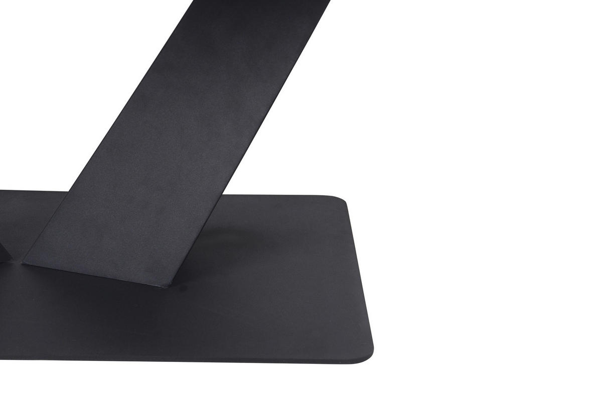 COUCHTISCH 110/60/42 cm rechteckig Schwarz  - Schwarz, Design, Keramik/Metall (110/60/42cm) - Stylife