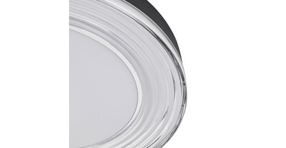 LED-DECKENLEUCHTE 48/6,5 cm   - Chromfarben/Transparent, Basics, Kunststoff/Metall (48/6,5cm) - Novel
