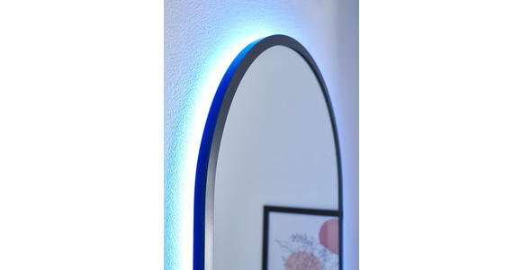 BADEZIMMERSPIEGEL 50/90/5 cm  - Silberfarben/Schwarz, KONVENTIONELL, Glas/Metall (50/90/5cm) - Linea Natura