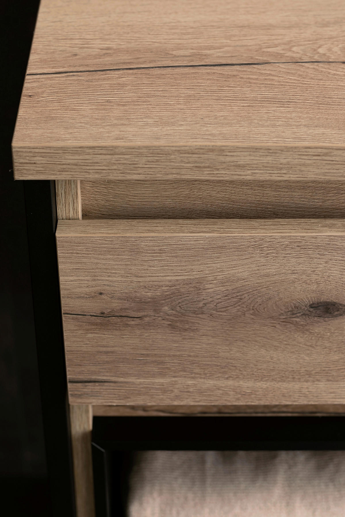 WASCHTISCHKOMBI 164,6 cm  - Eichefarben/Schwarz, Design, Keramik/Holzwerkstoff (164,6cm) - Schöner Wohnen