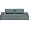 SCHLAFSOFA in Textil Blaugrau  - Chromfarben/Blaugrau, Design, Textil/Metall (212/84/100cm) - Bali